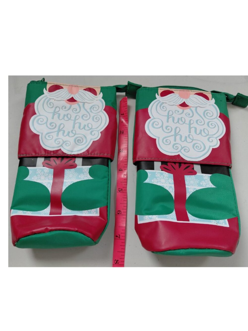 RETIRED Thirty-One Santa's Beard Hide and Peek Pouch Lot of 2